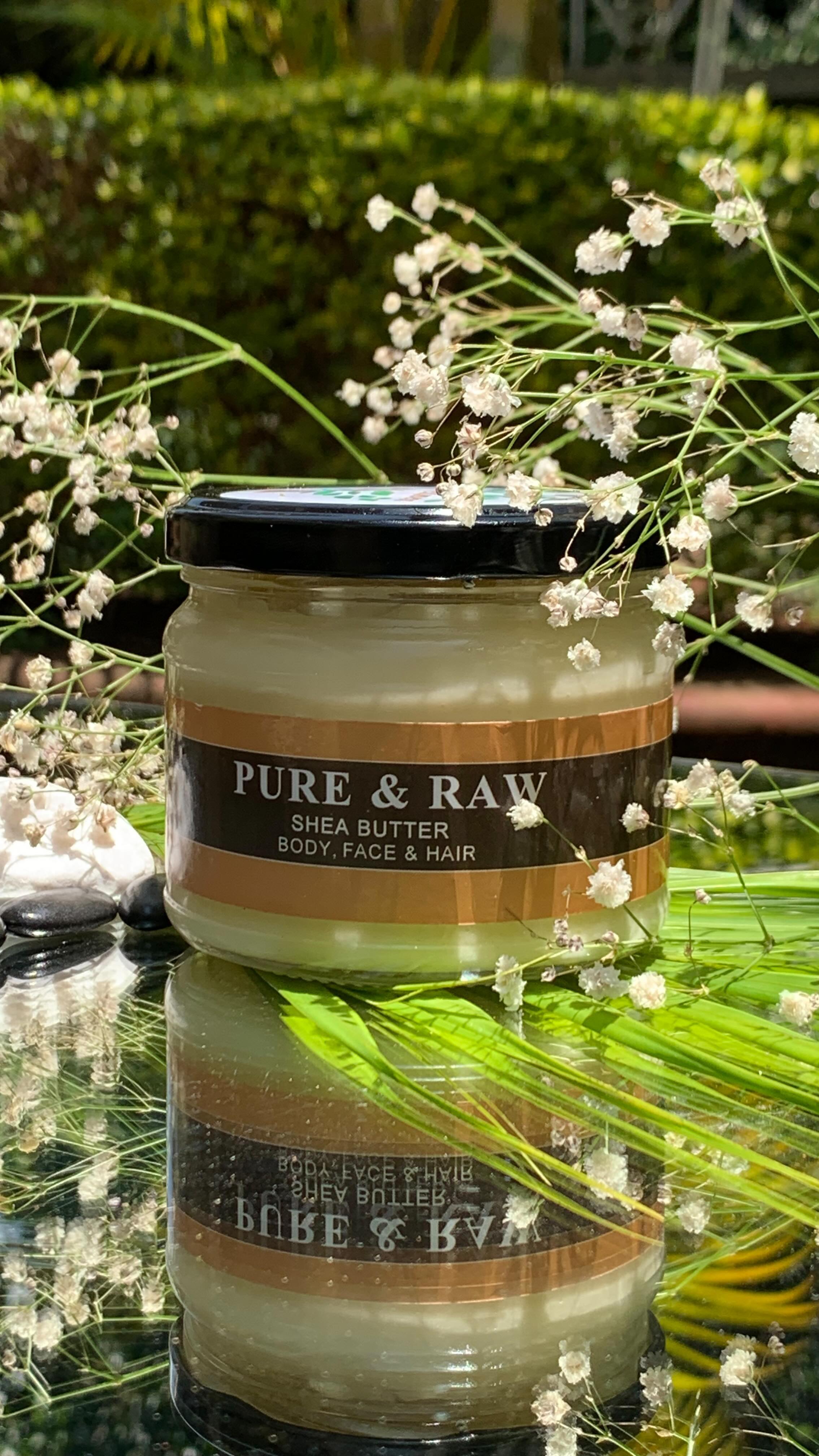 Pure and raw shea butter product